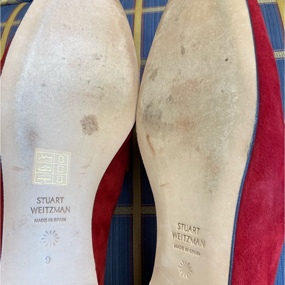Stuart Weitzman Scarlet Suede Flats - Picture 6 of 8